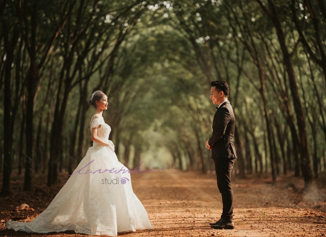 Gói chụp phim trường - Lavender Wedding